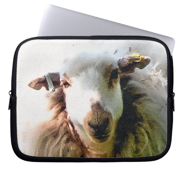 FUNDA PARA PORTÁTIL OVEJA ADORABLE (Frente)