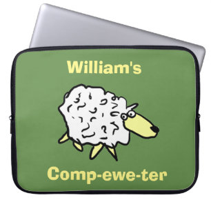 Funda Para Portátil ¡Oveja Diseño Comp-ewe-ter!