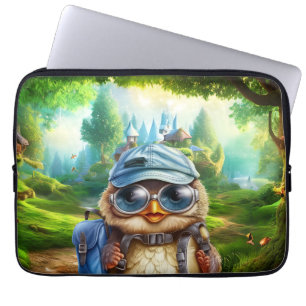 Funda Para Portátil Oveja viajera en un bosque encantado