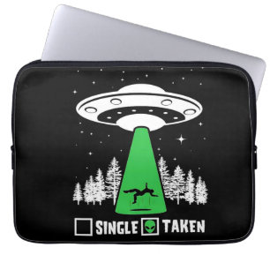 Funda Para Portátil OVNI, OVNI divertido, platillo volante, secuestro 
