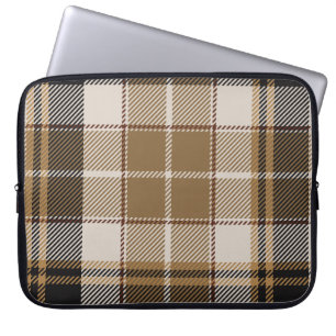 Funda Para Portátil Oxford Black and Tan Plaid