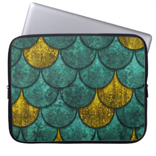 Funda Para Portátil Óxido metálico: Textura de escalas de peces