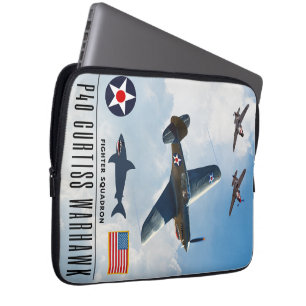 FUNDA PARA PORTÁTIL P-40 CURTISS WARHAWK FIGHTER SQUADRON