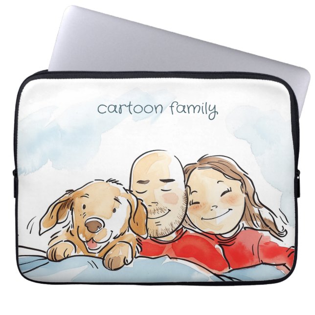 Funda Para Portátil Padres de perros (Frente)