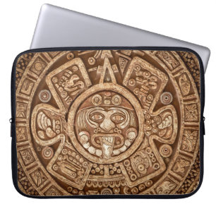 Funda Para Portátil Pagan tribal maya: Textura ornamental