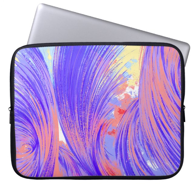 Funda Para Portátil Paint & Feathers (Frente)