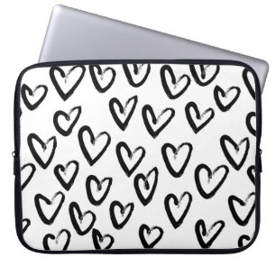 Funda Para Portátil Paint Stroke Heart Pattern