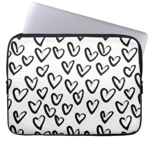 Funda Para Portátil Paint Stroke Heart Pattern
