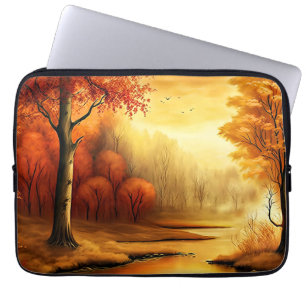 Funda Para Portátil Paintaje paisajístico de la temporada de otoño-687