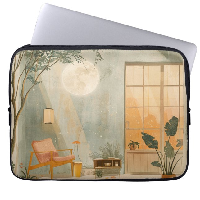 Funda Para Portátil Paisaje abstracto de Boho (6) (Frente)