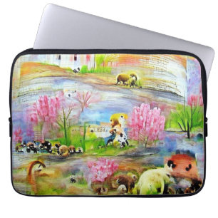 Funda Para Portátil Paisaje acuarela