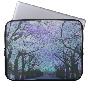 Funda Para Portátil Paisaje colorido del cerezo de primavera