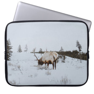 FUNDA PARA PORTÁTIL PAISAJE DE INVIERNO CON CERVEZA