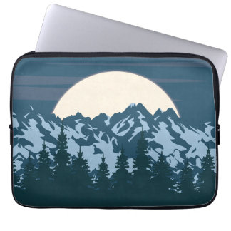 Funda Para Portátil Paisaje de la montaña azul