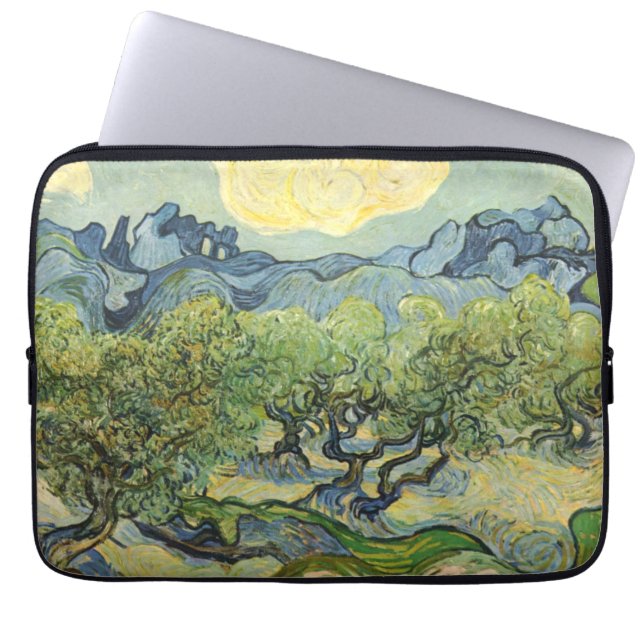 Funda Para Portátil Paisaje de Olive Vincent Willem van Gogh (Frente)