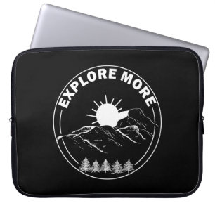 Funda Para Portátil Paisaje de pinos mínimos