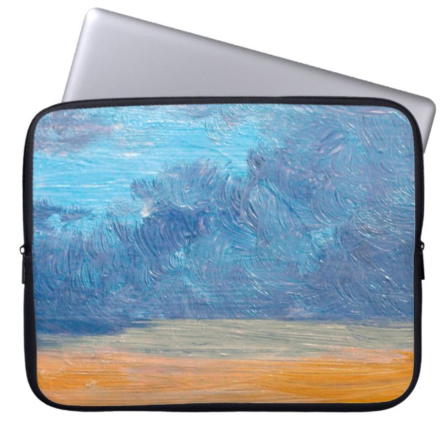 Funda Para Portátil Paisaje de pinturas al óleo. Arte fino. abstracto, (Frente)