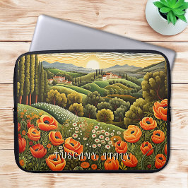 Funda Para Portátil Paisaje de primavera toscana pintura italiana arte