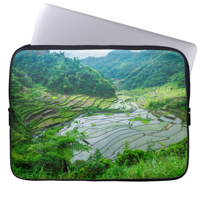 Funda Para Portátil Paisaje de terraza de arroz, Filipinas (Frente)