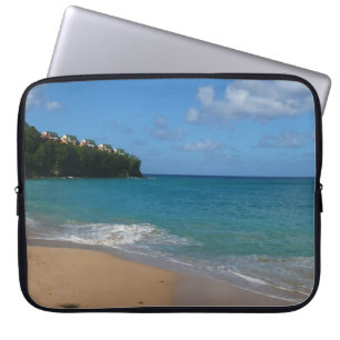 Funda Para Portátil Paisaje de vacaciones tropicales en la playa de Sa