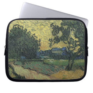 Funda Para Portátil Paisaje de Van Gogh al Crepúsculo
