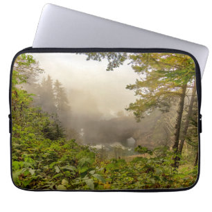 Funda Para Portátil Paisaje forestal y oceánico