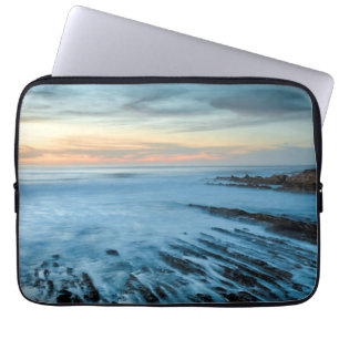Funda Para Portátil Paisaje marino azul al atardecer, California