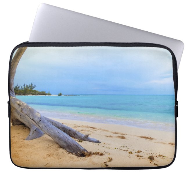 Funda Para Portátil Paisaje marítimo del Caribe (Frente)
