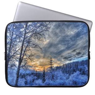 Funda Para Portátil Paisaje natural del Caribe Amanecer invernal