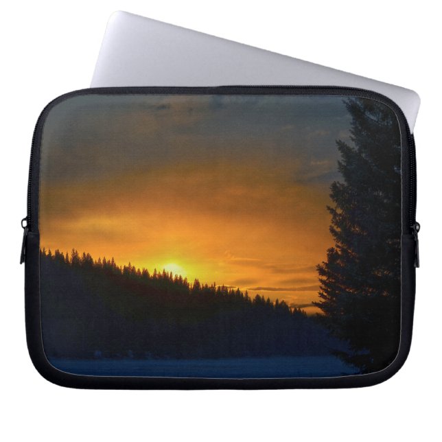 Funda Para Portátil Paisaje natural del Caribe Sunset (Frente)