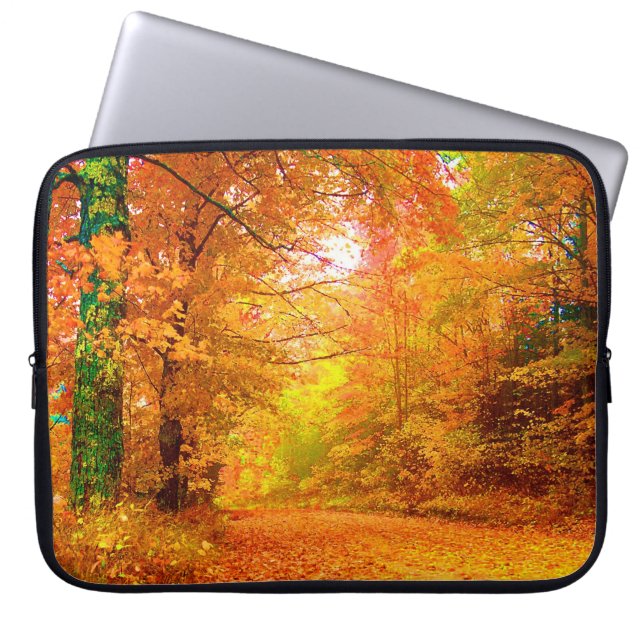 Funda Para Portátil Paisaje natural del otoño de Vermont (Frente)