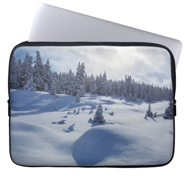 Funda Para Portátil Paisaje Nevado (Frente)