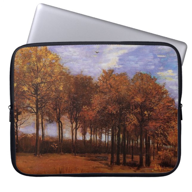 Funda Para Portátil Paisaje otoñal de Van Gogh. (Frente)