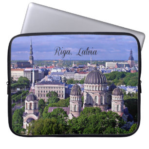 Funda Para Portátil Paisaje urbano de Riga, Letonia