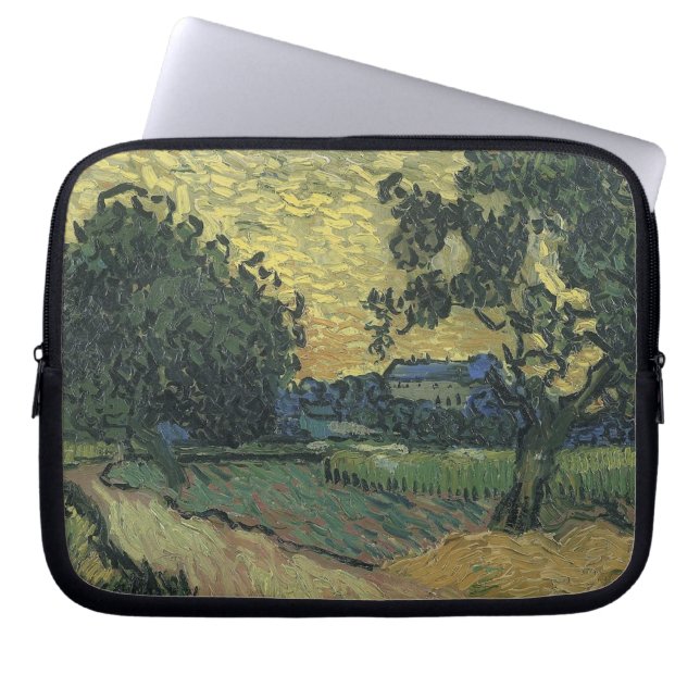 Funda Para Portátil Paisaje Van Gogh en Twilight (Frente)