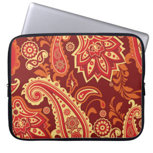 Funda Para Portátil Paisley, flores: patrón ornamental sin costura
