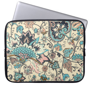 Funda Para Portátil Paisley Oriental: Elegancia Textil Estilizada.
