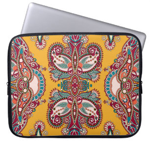 Funda Para Portátil Paisley Ornamental Floral: Bandanna Tradicional