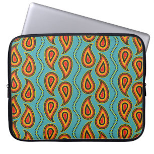 Funda Para Portátil Paisley Textura Ornamental: Elegancia India.