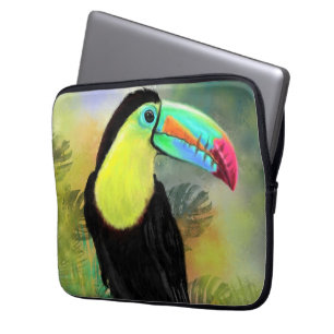 Funda Para Portátil Pájaro Toco Tropical Toco Toucan Exótico - Pintado