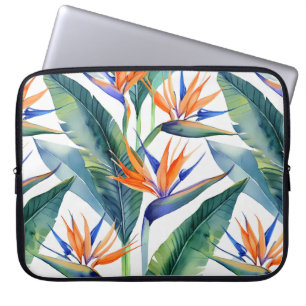 Funda Para Portátil Pájaro tropical de patrón de paraíso