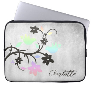 Funda Para Portátil Pájaros de Aroma Pastel Arcoiris Personalizados