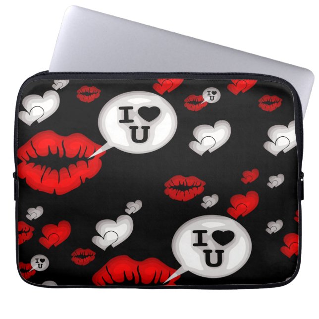 Funda Para Portátil Palabras de Librete y Amor (Frente)