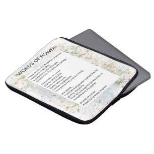 Funda Para Portátil Palabras De Poesía Que Aumenta El Poema