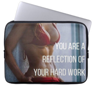 Funda Para Portátil Palabras Inspiradoras sobre el estado físico de la