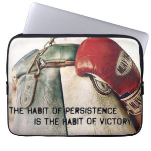 Funda Para Portátil Palabras motivacionales - El hábito de la persiste