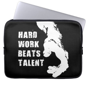 Funda Para Portátil Palabras motivacionales - El trabajo duro supera a