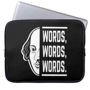 Funda Para Portátil Palabras Palabras Palabras Cita de Shakespeare Tes