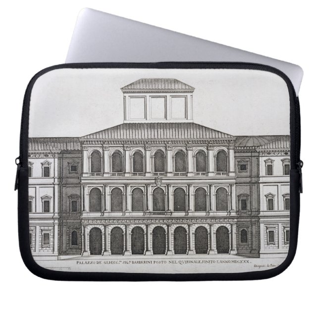 Funda Para Portátil Palazzo Barberini en el Quirinale, acabado 1630, (Frente)