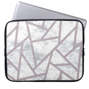 Funda Para Portátil Pale grey mosaic pattern